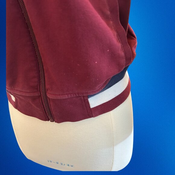 Polo Ralph Lauren Double-Knit Bomber Jacket — Maroon & Navy 🔥🐎 - Picture 3 of 12